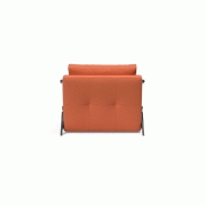 Innovation Living - Fauteuil design convertible Sofabed Cubed 02 Chrome Argus Rust - Lit 200x90 cm_3