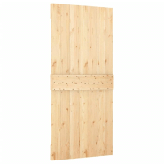 Vidaxl porte coulissante et kit de quincaillerie 100x210 cm pin massif 3203178_3