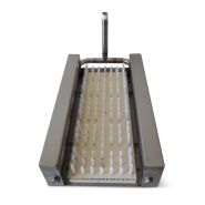 Lave-chaussures sur grille - Acier inoxydable 2 mm - Avec brosse de nettoyage et pulvérisation d'eau_3