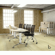 Table à plateau rabattable NET - Mobel Linea - Blanc 9010, 180, Blanc_3