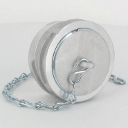 Bouchon avec verrou + chainette Ø 50 mm - Alu_3