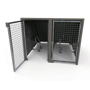 Box à Vélos en tôle galvanisée avec rangements et options de personnalisation_3