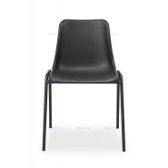 Chaises de conférence MAXI BL NOIR - Acier durable et empilable jusqu'à 12 pièces_3