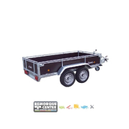 Remorque polyvalente Lider en bois freinée - 2 essieux - PTAC : 1300 kg - 251 x 133 cm - Référence 41480_3