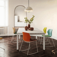 Table de réunion Star - Mobel Linea - Non, 250, Anthracite, Chêne moyen_3