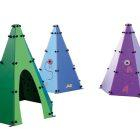 Cabane tipi pour enfant avec porte, fenêtre et jeu attrape-rêves en polyéthylène et acier peinte à la poudre_3
