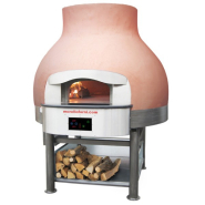 Four à pizza statique, avec fonctionnement à bois principalement, et un système auxiliaire de chauffage de la sole au gaz - morello forni - ligne mix_3