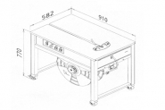 Table de cerclage TP202 pour pneus et produits divers