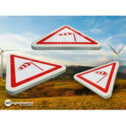 Panneau de danger A24 - Vent latéral - différentes dimensions et matières disponibles_3