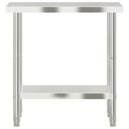 Vidaxl table de travail de cuisine 82,5x55x85 cm acier inoxydable 376454_3