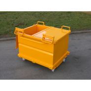 Fap - Benne à fond ouvrant avec sécurité par étriers articulés - Goubard SARL - capacité 515 à 2075 L_3