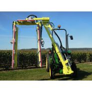 Outil polyvalent pour travaux viticoles avec système hydraulique