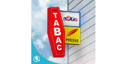 Enseigne drapeau Tabac Loto Presse - Modèle lumineux pour buralistes_3