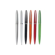 Stylo Modèle Sobre - bille noire - corps plastique et clip métal - 13,3 cm_3