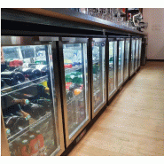 Arrière bar réfrigéré 3 portes battantes inox 320L Atosa_3