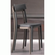 Lot de 4 chaises Corsocomo empilables - polypropylène sable - design moderne et tendance_3