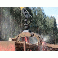 Grappin forestier de regroupement Rotobec - Série robuste avec rotation 360° et cylindres hydrauliques haute pression_3