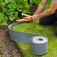 Nature bordure de jardin 15 cm x 40 m 3 mm gris 442631_3