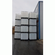 Cuves IBC 1000 L - Réemploi - Palette acier - Réf: IBCacier_3