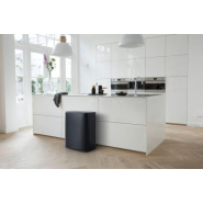 Poubelle Brabantia Bo Touch Bin 2 x 30 litres - Matt Black - Idéale pour trier les déchets_3