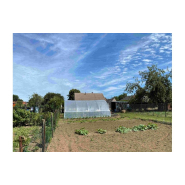 Serre de jardin avec aérations latérales des 2 côtés relevables par manivelles sur 0,70 m de hauteur - idéale pour les jardins de plus grande surface - SUPER_4