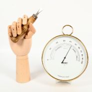 Hygromètre professionnel - Naudet - 17cm - Laiton à bélière - Précision ±5%_3