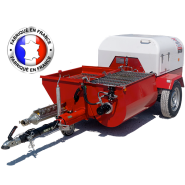 Machine à projeter pour enduits de façades, rejointoiement, finition piscine - Relevage hydraulique - Capacité 200L - B2000M Machine à projeter pour enduits de façades, rejointoiement, finition piscine - Relevage hydraulique - Capacité 200L - B2000M