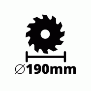Scie circulaire TC-CS 1410 Einhell - 1410 W - Lame 190 mm x 30 mm - Compatible rails de guidage_3