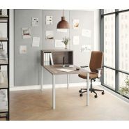 Bureau fixe classique - Gamme INÉO - Plateau mélaminé ép. 25 mm - Modulable et économique_3