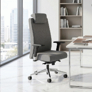 Fauteuil de direction en tissu Bost - Sokoa - Gris, Non_3