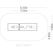 Équipement de fitness extérieur - Denfit Gym Combi 1 - 8065115 - Hags - structure à installer sur dalle ou plot béton_3