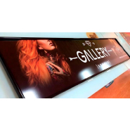 Panneau d'enseigne sans lumière encadré - aluminium laqué - impression directe_3