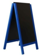 Stop trottoir ardoises amovibles - 1170 x 600 mm - Cadre bois PEFC - 8 coloris - Utilisation extérieure et intérieure_3