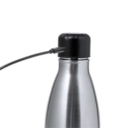 Gourde thermos à double paroi en acier inoxydable - 500 ml avec thermomètre tactile LED et batterie rechargeable_3