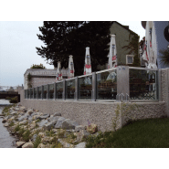 Dispositif anti-inondation démontable Flo-Glass - verre de sécurité feuilleté - protection jusqu'à 1,3 m_3