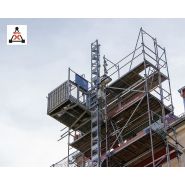 Monte-charges à crémaillère GEDA 500 Z DUO - charge 500 kg - plateforme pivotable et basculante_3