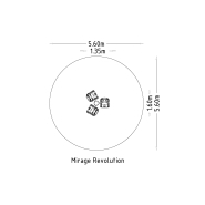 Manège à siège de balançoire Mirage pour aires de jeux - réf 8019525 - Hags - 5 à 12 ans - Zone de sécurité 25 m²_3