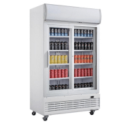 Vitrine réfrigérée 2 portes coulissantes 950 litres avec roulettes - gaz écologique r290_3