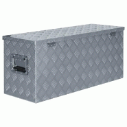 Vidaxl boîte en aluminium 90,5 x 35 x 40 cm argenté 142940_3