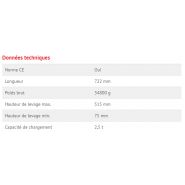 9777 - cric rouleur hydraulique - bgs technic - capacité de chargement : 2,5 t - extra plat_3