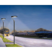 Luminaire d'éclairage public sur mât led 60w, design moderne pour les parkings ou encore les zones résidentielles - squor_3