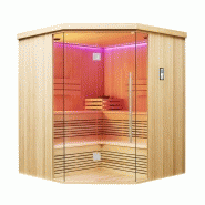 SAUNA D'ANGLE BOREAL® EVASION CLUB 180C - 4 À 6 PLACES - 180*180*210_3