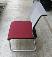 Chaise visiteur Think Steelcase d'occasion - ergonomique - dossier en maille - structure en acier chromé_3