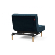 Innovation Living - Fauteuil-lit Splitback Stem convertible 90x115 cm - Pieds obus naturel - Tissu Argus Navy Blue_3
