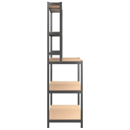 Vidaxl table de travail avec étagères 5 niveaux anthracite 152877_3