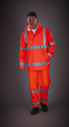Pantalon de pluie respirant Hi-Vis Soft Flex - Réf: YHVS451 - 100% Polyester, Norme EN ISO20471:2013 Catégorie 1_3