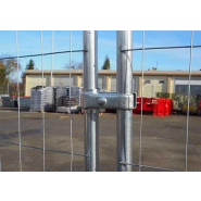 Portail grillagé véhicule 7m x 2m - accès chantier ou manifestation - adaptable barriérages grillagés_3