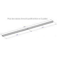 Barre de seuil rénovation pour sol plat en acier - 2,5m ou 3m - Spadone_3