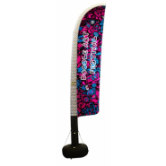 Drapeau gonflable publicitaire à air captif avec voile personnalisable / Air-Flag_3