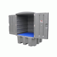 Armoire de rétention PEHD pour cuve 1000 L + Caillebotis PE - Avec Ventilation_3